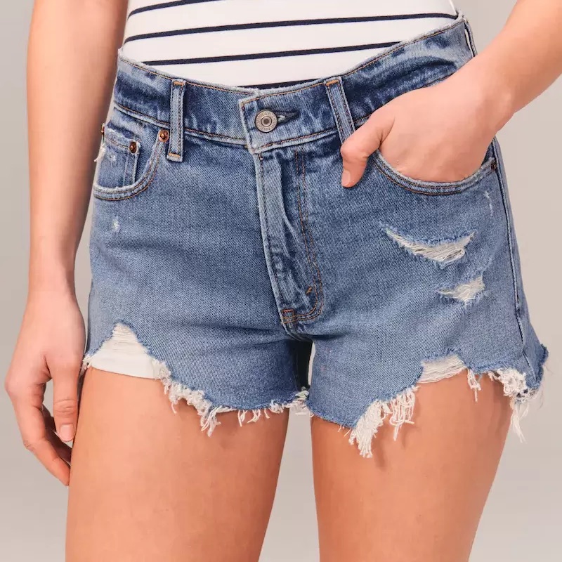 Abercrombie Mom High-Waist Denim Shorts